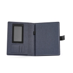 Porte-documents A4 en RPET avec protecteurs tablette et téléphone couleur bleu roi deuxième vue