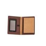 Porte-documents A5 en liège à pochette pour téléphone et porte-crayon couleur naturel deuxième vue