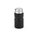 Bocal alimentaire en acier recyclé avec cuillère pliable 740ml couleur noir vue arrière