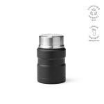 Bocal alimentaire en acier recyclé à double paroi 500ml couleur noir