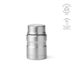 Bocal alimentaire en acier recyclé à double paroi 500ml couleur argenté