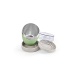 Lunch box isotherme à deux compartiments et couvercle étanche 430 ml couleur vert chiné troisième vue
