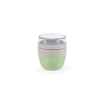 Lunch box isotherme à deux compartiments et couvercle étanche 370 ml couleur vert chiné