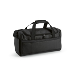 Sac de sport personnalisé en RPET à sangles noires réfléchissantes couleur noir