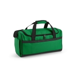 Sac de sport personnalisé en RPET à sangles noires réfléchissantes couleur vert