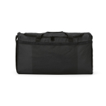 Sac de sport imperméable en plastique écologique avec poche cachée 50L couleur noir vue frontale