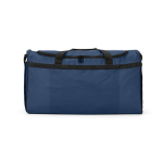 Sac de sport imperméable en plastique écologique avec poche cachée 50L couleur bleu vue frontale