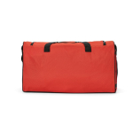 Sac de sport imperméable en plastique écologique avec poche cachée 50L couleur rouge vue arrière