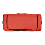 Sac de sport imperméable en plastique écologique avec poche cachée 50L couleur rouge quatrième vue detaillée