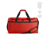 Sac de sport imperméable en plastique écologique avec poche cachée 50L couleur rouge