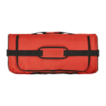 Sac de sport imperméable en plastique écologique avec poche cachée 50L couleur rouge vue supérieure