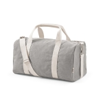 Sac de sport en coton recyclé à bandoulière couleur gris