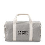 Sac de sport en coton recyclé à bandoulière vue principale