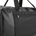 Sac de sport en RPET avec revêtement imperméable couleur noir troisième vue detaillée