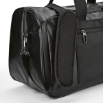Sac de sport en RPET avec revêtement imperméable couleur noir quatrième vue detaillée