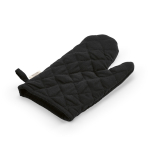 Gant de cuisine avec pouce séparé en coton recyclé 220 g/m² couleur noir deuxième vue