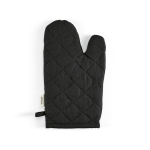 Gant de cuisine avec pouce séparé en coton recyclé 220 g/m² couleur noir vue arrière