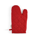 Gant de cuisine avec pouce séparé en coton recyclé 220 g/m² couleur rouge vue arrière