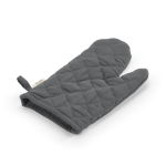 Gant de cuisine avec pouce séparé en coton recyclé 220 g/m² couleur gris deuxième vue