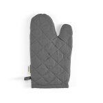 Gant de cuisine avec pouce séparé en coton recyclé 220 g/m² couleur gris vue arrière