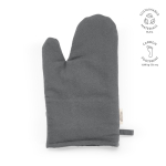 Gant de cuisine avec pouce séparé en coton recyclé 220 g/m² couleur gris