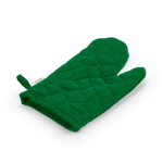 Gant de cuisine avec pouce séparé en coton recyclé 220 g/m² couleur vert deuxième vue
