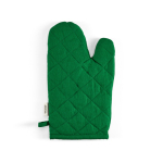 Gant de cuisine avec pouce séparé en coton recyclé 220 g/m² couleur vert vue arrière