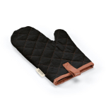 Gant de cuisine robuste en coton écologique avec pouce séparé 280 g/m2 couleur noir deuxième vue