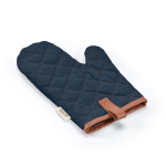 Gant de cuisine robuste en coton écologique avec pouce séparé 280 g/m2 couleur bleu marine deuxième vue