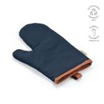 Gant de cuisine robuste en coton écologique avec pouce séparé 280 g/m2 couleur bleu marine