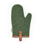 Gant de cuisine robuste en coton écologique avec pouce séparé 280 g/m2 couleur vert militaire vue arrière