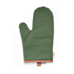 Gant de cuisine robuste en coton écologique avec pouce séparé 280 g/m2 couleur vert militaire vue frontale