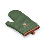 Gant de cuisine robuste en coton écologique avec pouce séparé 280 g/m2 couleur vert militaire
