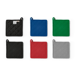 Manique de cuisine en coton recyclé avec attache de suspension 180 g/m²