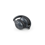 Casque sans fil à réduction active du bruit et microphone avec IA couleur gris foncé quatrième vue