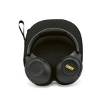 Casque sans fil à réduction active du bruit et microphone avec IA couleur gris foncé quatrième vue