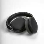 Casque sans fil à réduction de bruit avec microphone couleur noir troisième vue
