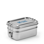 Boîte à lunch en acier inoxydable recyclé à boucles latérales 1,05 L vue principale