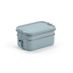 Boîte à lunch double en acier inoxydable recyclé à boucles 1,05 L couleur bleu chiné