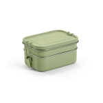 Boîte à lunch double en acier inoxydable recyclé à boucles 1,05 L couleur vert chiné