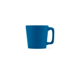 Mug en céramique à finition mate, coloris vifs au choix 60 ml couleur bleu vue frontale