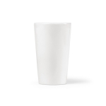 Mug en céramique à grande anse 270 ml couleur blanc deuxième vue frontale