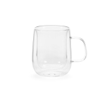 Tasse en verre borosilicaté double paroi 400 ml couleur transparent
