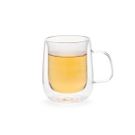 Tasse en verre borosilicaté double paroi 400 ml couleur transparent deuxième vue