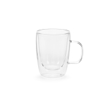 Tasse en verre borosilicaté double paroi 260 ml couleur transparent