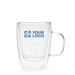 Tasse en verre borosilicaté double paroi 260 ml vue principale