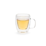 Tasse en verre borosilicaté double paroi 220 ml couleur transparent deuxième vue