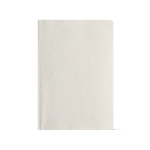Carnet à couverture en chanvre souple A5 avec pages à points couleur blanc vue frontale