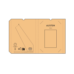 Carnet à couverture en chanvre souple A5 avec pages à points