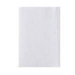 Carnet souple A5 à couverture en coton et pages à points couleur blanc vue arrière